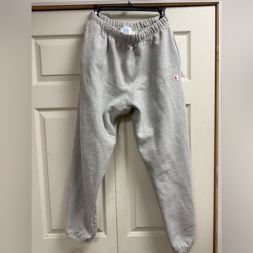 Vintage Champion Reverse Weave Gray Sweatpants Medium Honduras
